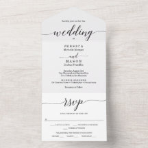 Alles in één minimale legantie in één uitnodiging