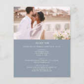 Alles in een minimalistische foto Stoffige blauwe  (Achterkant)