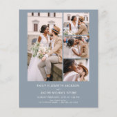 Alles in een minimalistische foto Stoffige blauwe  (Voorkant)