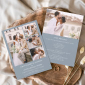 Alles in een minimalistische foto Stoffige blauwe