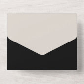 Alles in één moderne huwelijksuitnodiging all in one uitnodiging (Achterkant)