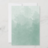 Alles-in-één Monogram Bord Groene Waterverf Bruilo Kaart (Achterkant)