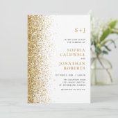 Alles in één monogram reservegoudbruin bruistoesta kaart (Staand voorkant)