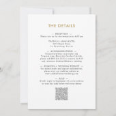 Alles in één monogram reservegoudbruin bruistoesta kaart (Achterkant)