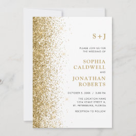 Alles in één monogram reservegoudbruin bruistoesta kaart