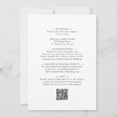 Alles in één mosterd Blue Eucalyptus Floral Weddin Kaart (Achterkant)