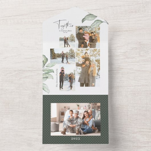 Alles-in-één multifotogalerij all in one uitnodiging (Binnen)