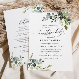 Alles in één Neustra Boda Rustic Eucalyptus Greene Kaart