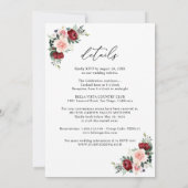 Alles in één Neustra Boda Rustic Floral Wedding Kaart (Achterkant)