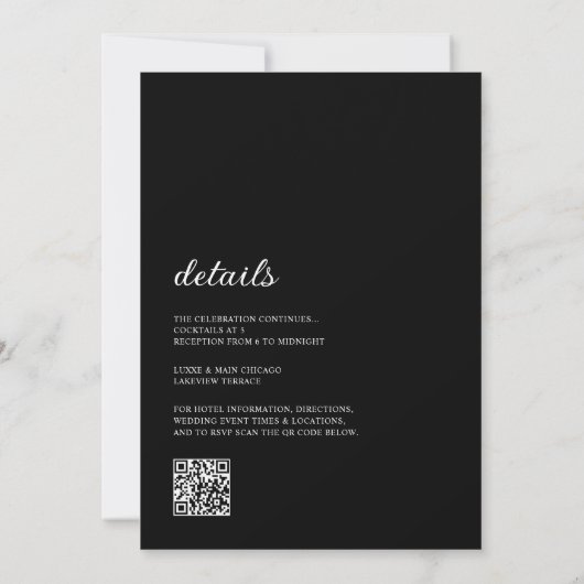 Alles in één niets Fancy alleen liefde bruiloft Kaart (Achterkant)