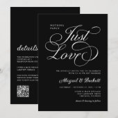 Alles in één niets Fancy alleen liefde bruiloft Kaart (Voorkant / Achterkant)