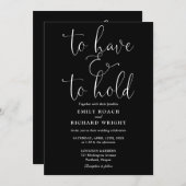 Alles in één om te hebben en te houden bruiloft kaart (Voorkant / Achterkant)