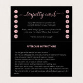 Alles in één oogkas na tercare royalty roze glitte visitekaartje (Binnenkant ongevouwen)