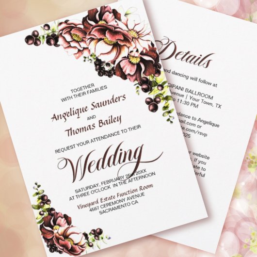 Alles in één roestrijke Herfst Kaart