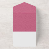 Alles in één Roos bruiloft All In One Uitnodiging (Buitenkant)