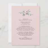 Alles in één Roos Eucalyptus Weddenschap Kaart (Achterkant)