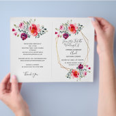 Alles in één rsvp, uitnodiging, ontvangst, details flyer (Hand)