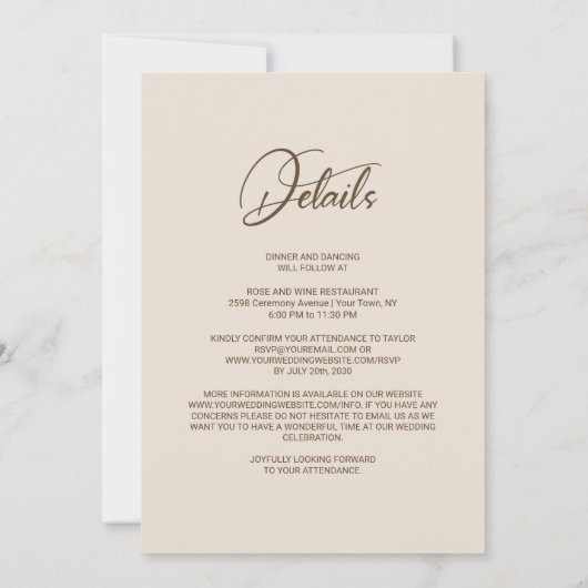 Alles in één rustieke verbrande Sinaasappel bloeme Kaart (Achterkant)