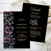 Alles in een stijlvolle stoffige roze grijze bloem kaart