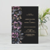 Alles in een stijlvolle stoffige roze grijze bloem kaart (Staand voorkant)