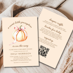 Alles in een Sweet Little Pumpkin Herfst Baby show Kaart