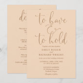 Alles in één te hebben en te houden zachte perzik kaart (Voorkant / Achterkant)