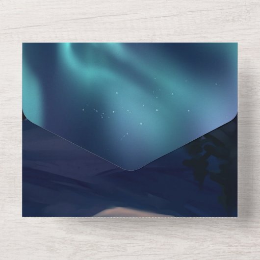 Alles-in-één uitnodiging blanco (Achterkant)