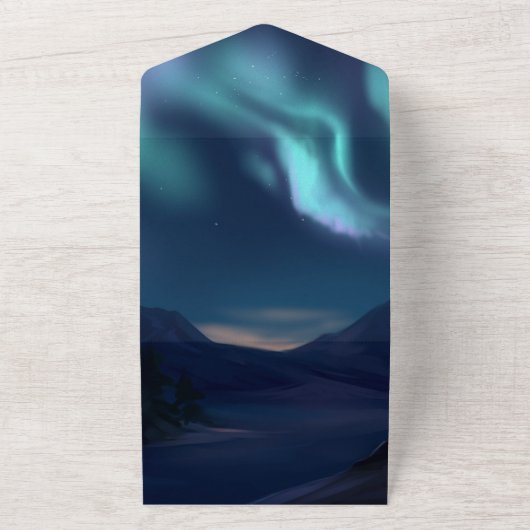 Alles-in-één uitnodiging blanco (Buitenkant)