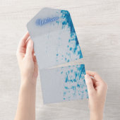 Alles-in-één uitnodiging blanco (Afscheurbaar)