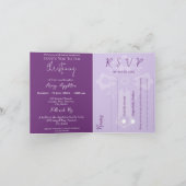 Alles in één uitnodiging voor de doop Kruis zoete  (Binnen)