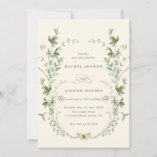 Alles in één verhaal over legante wilde bloemen kaart (Voorkant)