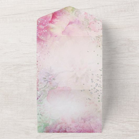 ALLES IN ÉÉN verjaardag Uitnodiging van Tea Partij (Buitenkant)