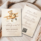 Alles in één wacht neutraal beige Baby shower Kaart