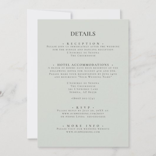 Alles in één Waterverf — Griekse uitnodiging (Achterkant)