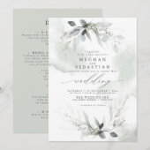 Alles in één Waterverf — Griekse uitnodiging (Voorkant / Achterkant)