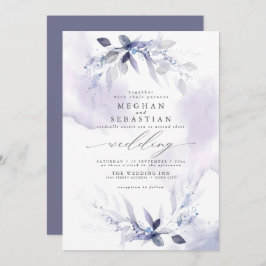 ALLES IN EEN Waterverf Plum Invitation Kaart