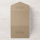 Alles in één weddenschap met RSVP en registratie All In One Uitnodiging (Buitenkant)