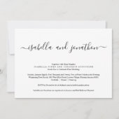 Alles in één weddenschap met RSVP en registratie Kaart (Voorkant)