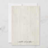 Alles in één weddenschap met RSVP en registratie Kaart (Achterkant)