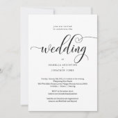 Alles in één weddenschap met RSVP en registratie Kaart (Voorkant)