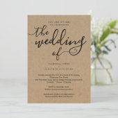 Alles in één weddenschap met RSVP en registratie Kaart (Staand voorkant)