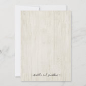 Alles in één weddenschap met RSVP en registratie Kaart (Achterkant)