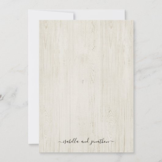 Alles in één weddenschap met RSVP en registratie Kaart (Achterkant)