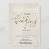 Alles in één weddenschap met RSVP en registratie Kaart (Voorkant / Achterkant)