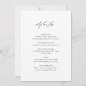 Alles in één Wild Boho Protea Pampas Grass Wedding Kaart (Achterkant)