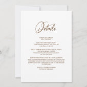 Alles in een Zonnebloem Floral Burlap Bruiloft Kaart (Achterkant)