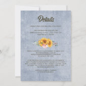 Alles in één zonnebloem Roze Roze Grijze Plezier Kaart (Achterkant)