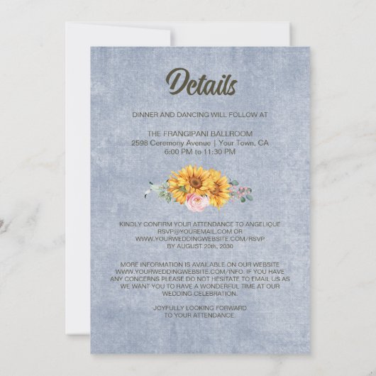 Alles in één zonnebloem Roze Roze Grijze Plezier Kaart (Achterkant)