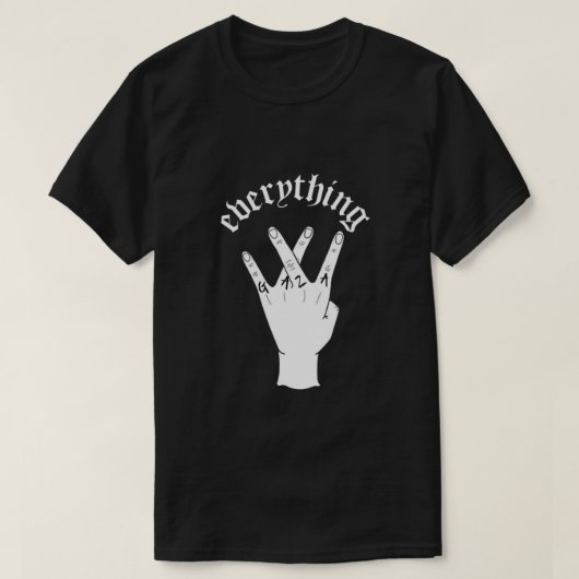 Alles in Gaza Black T-shirt (Design voorkant)