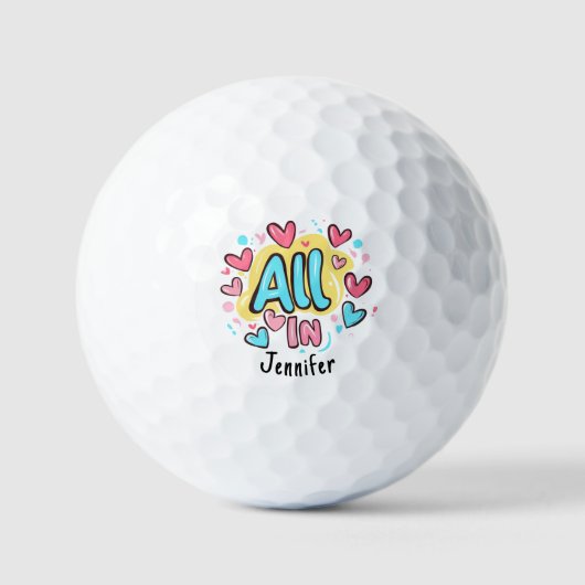 "Alles in graffiti-stijl" Golfballen (Voorkant)